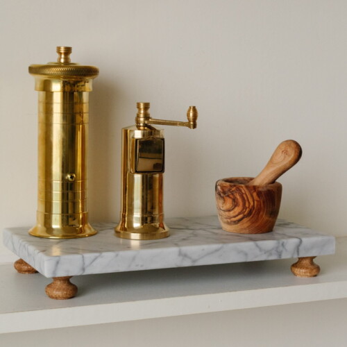 Marmeren Plateau 30x15cm 2 Marmeren plateau van Carrara marmer