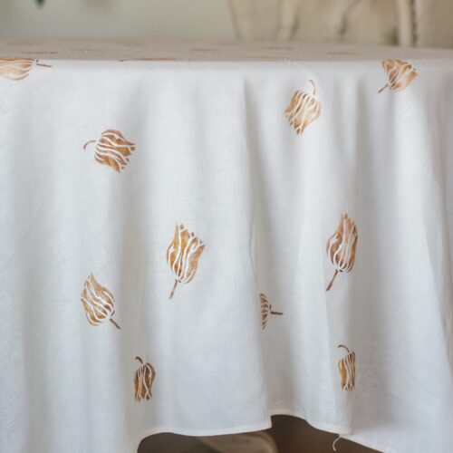 Tafelkleed creme tulpen 280x130 4