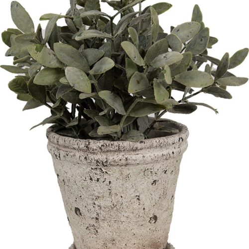 Witte bloempot 5 Clayre en Eef bloempot