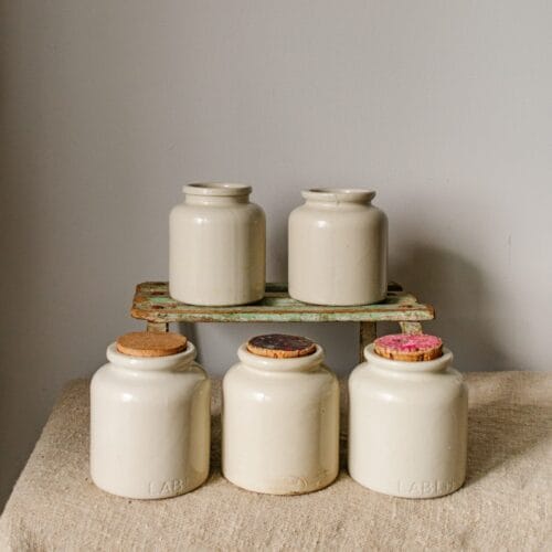 Franse mosterdpotjes Lab Lagny