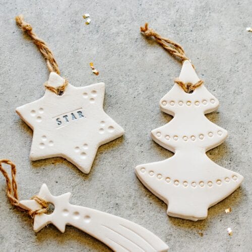 Keramische kerst hangers