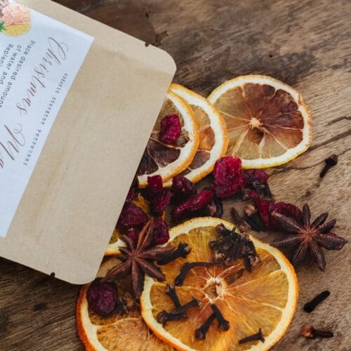 Biologische potpourri voor de kerst