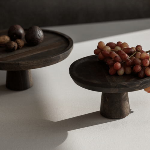 Houten plateau walnoot