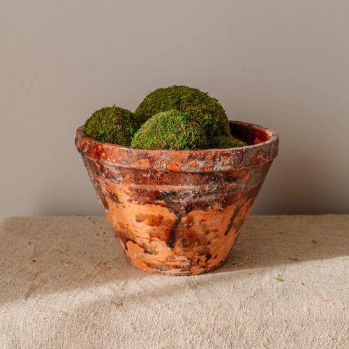 Brocante Franse terracotta harspotten