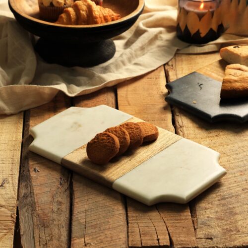 Kaasplank- tapasplank marmer 6 Kaasplank tapasplank wit marmer