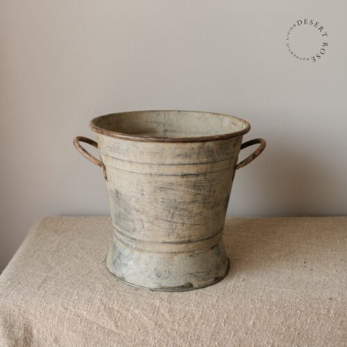 Zinken emmer met handvat 4 Zinken Emmer met handvat