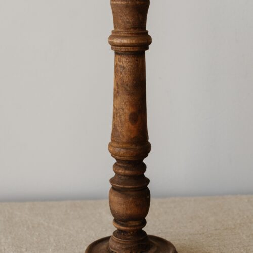 Set houten kandelaars