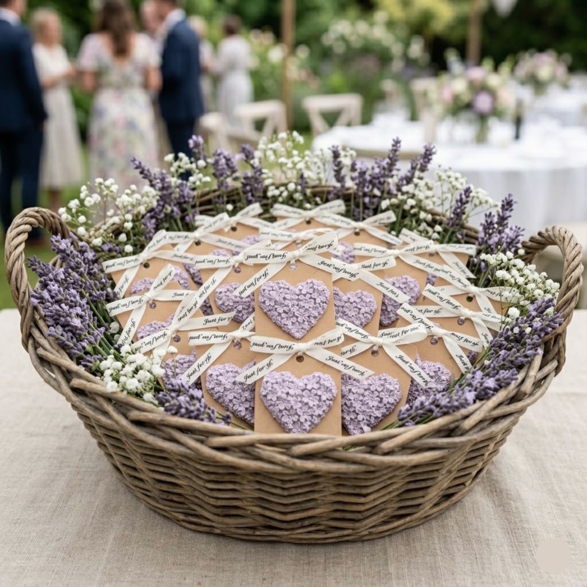 Trouwbedankje: Hart magneet 10st lavendel Trouwbedankje: Hart magneet 10st lavendel